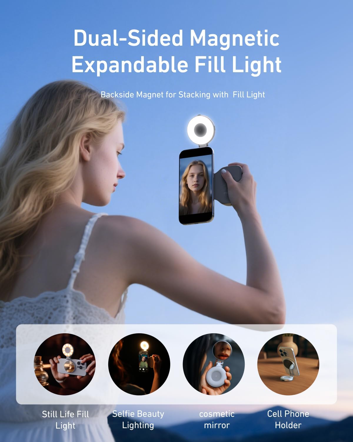 Magnetic Grip + Ring Light