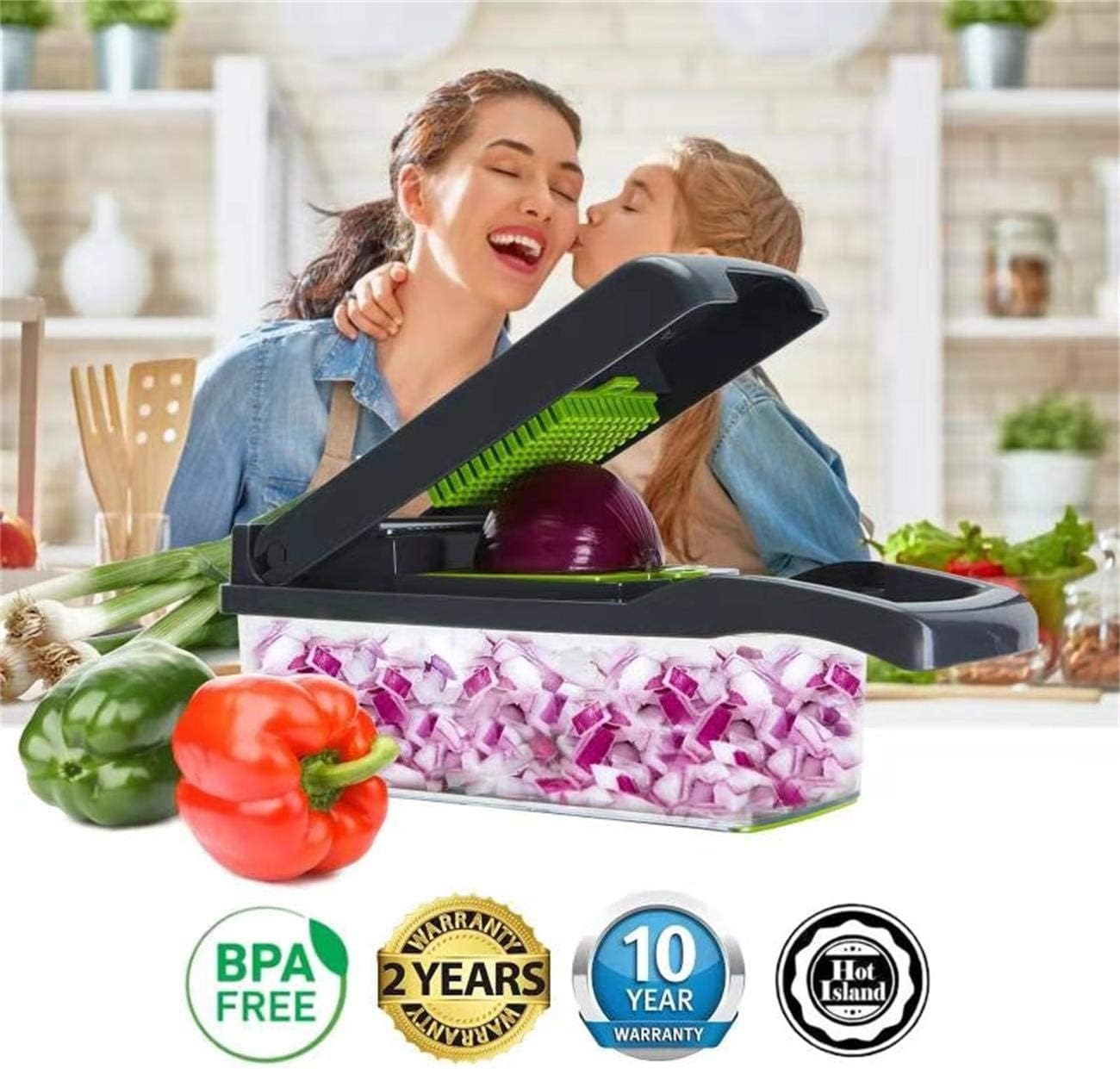 Vegetable Cutter Chopper & Slicer – Multi-Function Manual Food Prep Tool