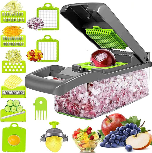 Vegetable Cutter Chopper & Slicer – Multi-Function Manual Food Prep Tool