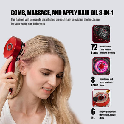 2-in-1 Electric Scalp Massager Hair Growth Brush
