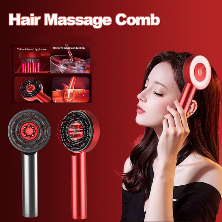 2-in-1 Electric Scalp Massager Hair Growth Brush