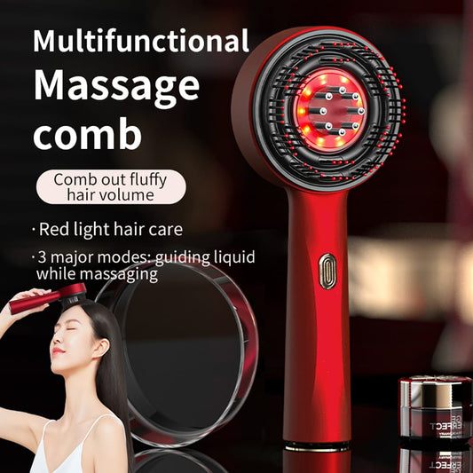 2-in-1 Electric Scalp Massager Hair Growth Brush