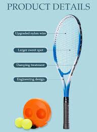 Tennis Trainer Rebounder Set with Base & Elastic Rope