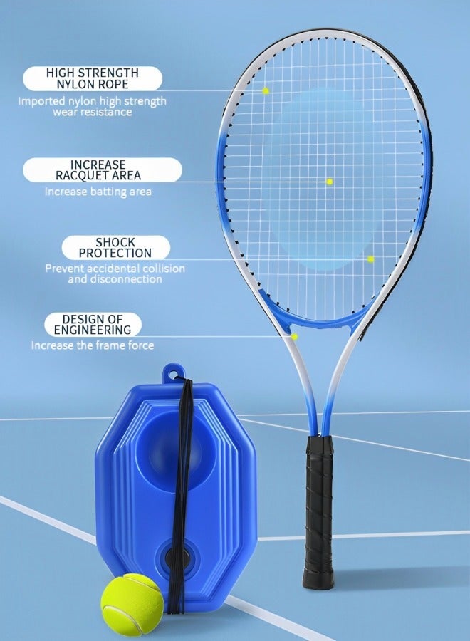 Tennis Trainer Rebounder Set with Base & Elastic Rope