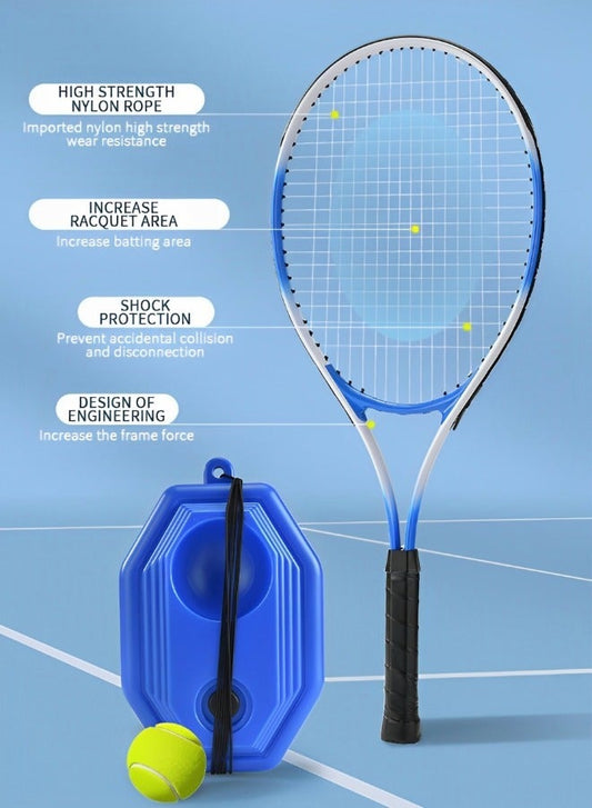 Tennis Trainer Rebounder Set with Base & Elastic Rope