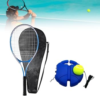 Tennis Trainer Rebounder Set with Base & Elastic Rope