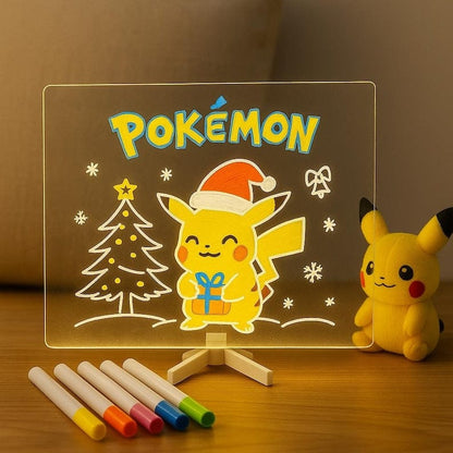 LED Note Board with 7 Color Lights – Rewritable Message Display